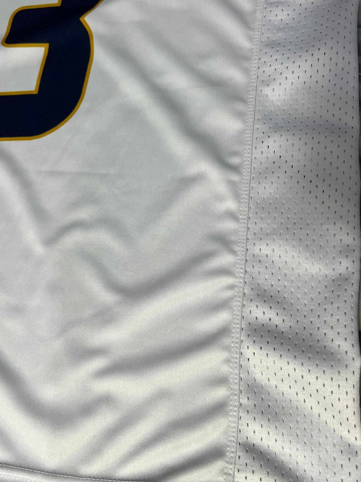 Close-up of a sports jersey with number 3 on a white background