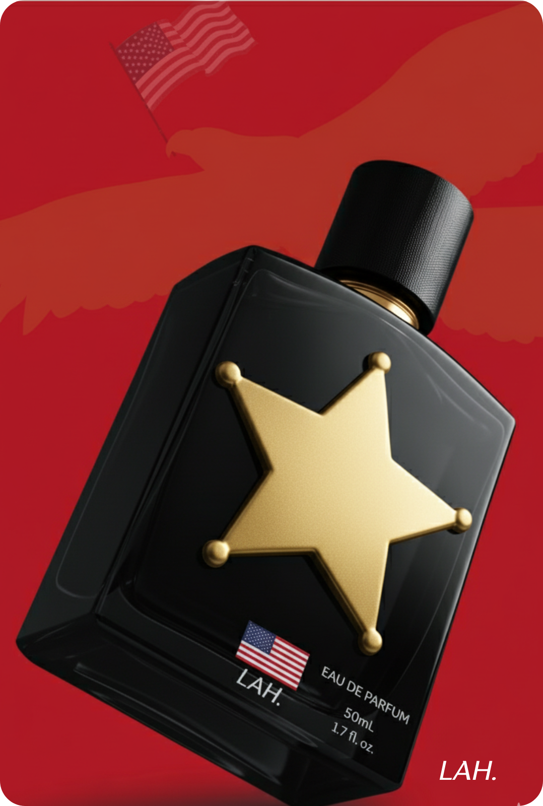 Side perfume bottle by LAH.